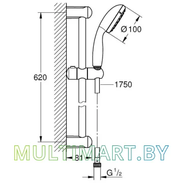 Комплект смесителей Grohe Eurosmart 123576 картинка 5